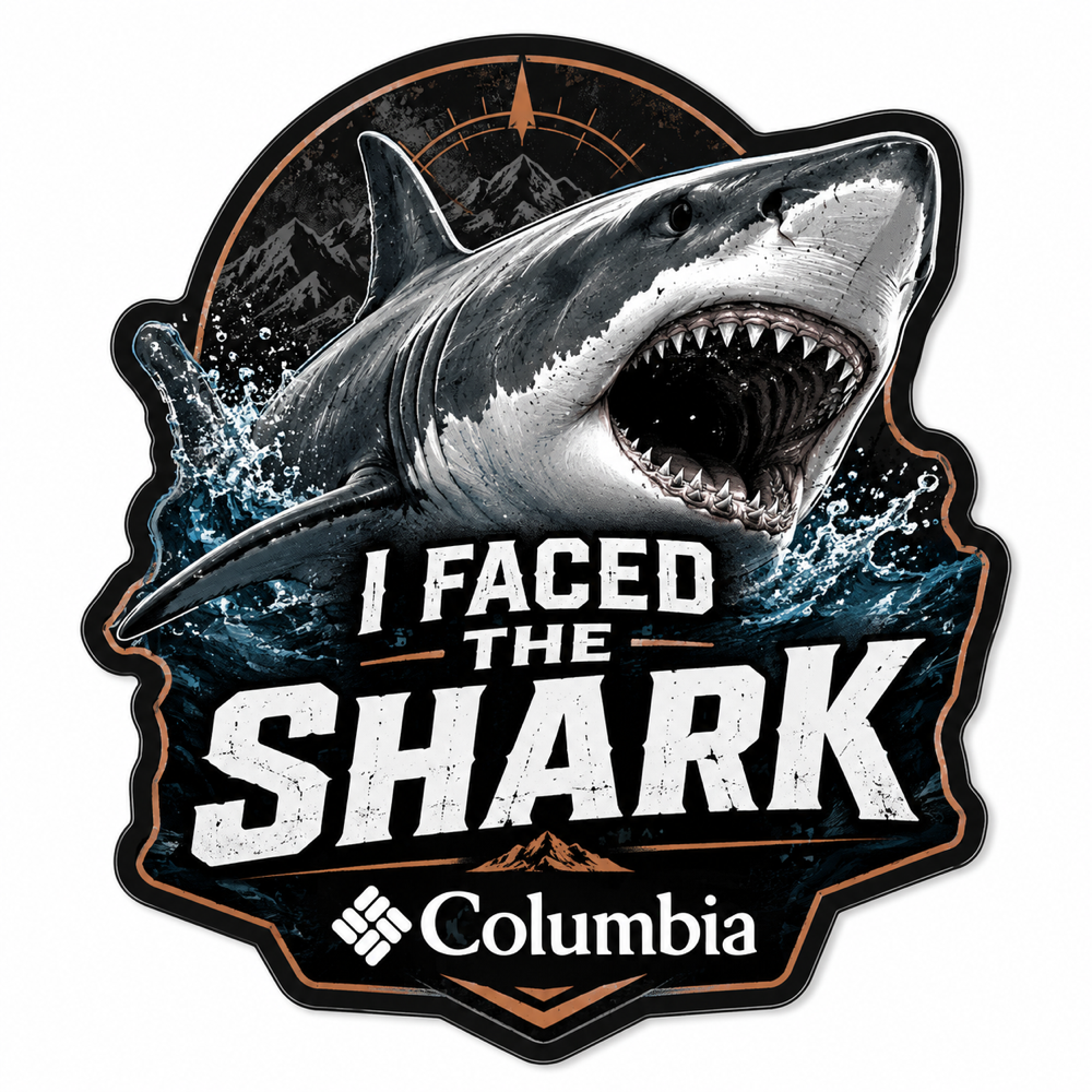 Sticker · I Faced the Shark