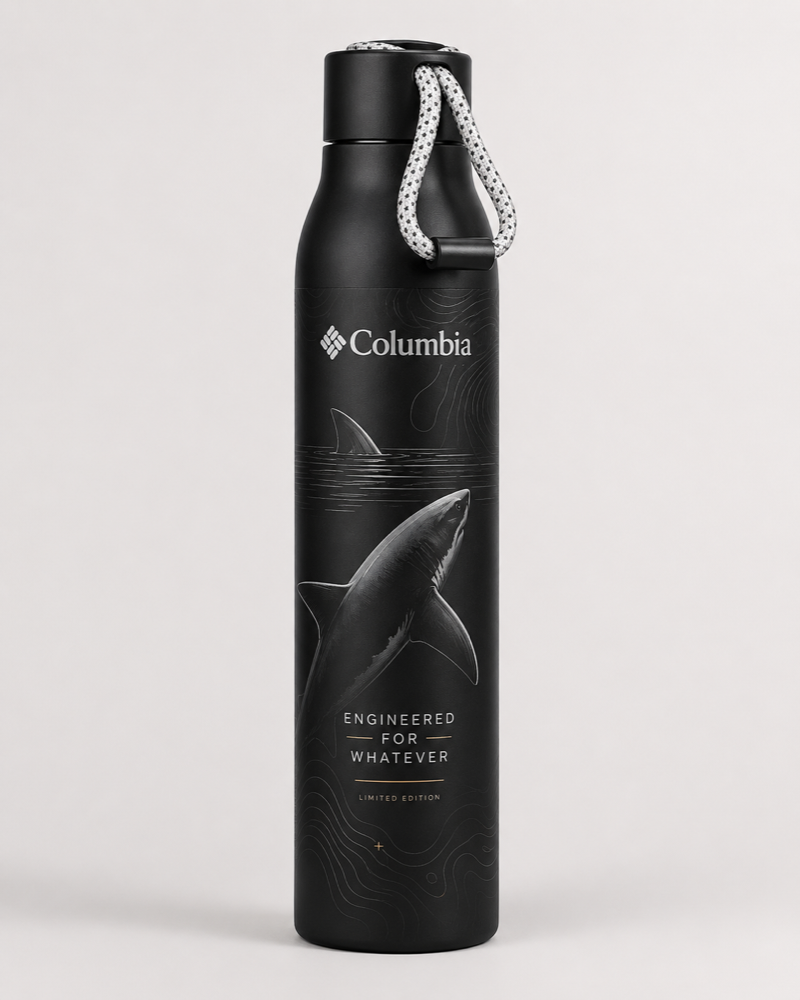 Termo Columbia · diseño I Faced the Shark